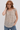 Cream and Taupe Dot Blouse in Viscose - Size: M/L