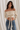 Crinkled Crop Top with Back Tie- Size: S