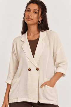 Loose Fit Lightweight Blazer - Size: L/XL