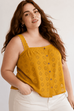 ♦︎ Cotton Broderie Top - Size: XXL