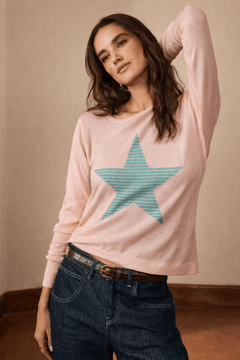Star Sweater in Viscose Blend-Size: XL/XXL