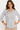 Striped Blue Oat Shirt in Cotton Blend- Size: M/L