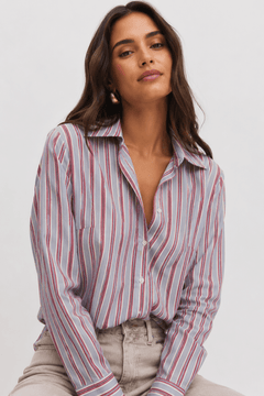 ♦︎ Striped Cotton Shirt - Size: L