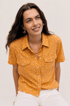 Vintage Camp Shirt in 100% Cotton- Size: XL