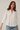 White Pleated Blouse in Cotton- Size: XL