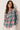 Teal and Orange Plaid Shirt in Cotton- Size: M