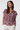 Floral Pleated Blouse in Cotton - Size: XL