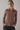 Soft Cotton Shirt in Brown Shades- Size: S