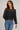 Chiffon Cape-style Blouse in Black- Size: M