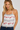 Embroidered White Cami Top - Size: M