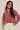 Organic Cotton Shirt in Deep Red- Size: M/L