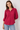 Organic Cotton Shirt in Muted Red- Size: L