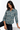 Organic Cotton Shirt in Teal and Grey- Size: S/M