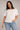 Textured Knit Top in Classic White - Size: XXL