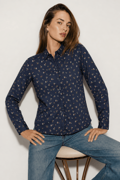 Organic Cotton Floral Shirt - Size: S