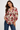 100% Cotton Blouse with Red Rose Print - Size: S