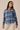All Cotton Checked Shirt in Blue Tones- Size: L/XL