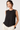 Lace Trim Blouse with Plisse Back- Size: XS