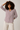 Soft Cotton Shirt in Burgundy and Ivory - Size: M