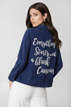 Zara Denim Shacket in Cotton-Size: XS/S