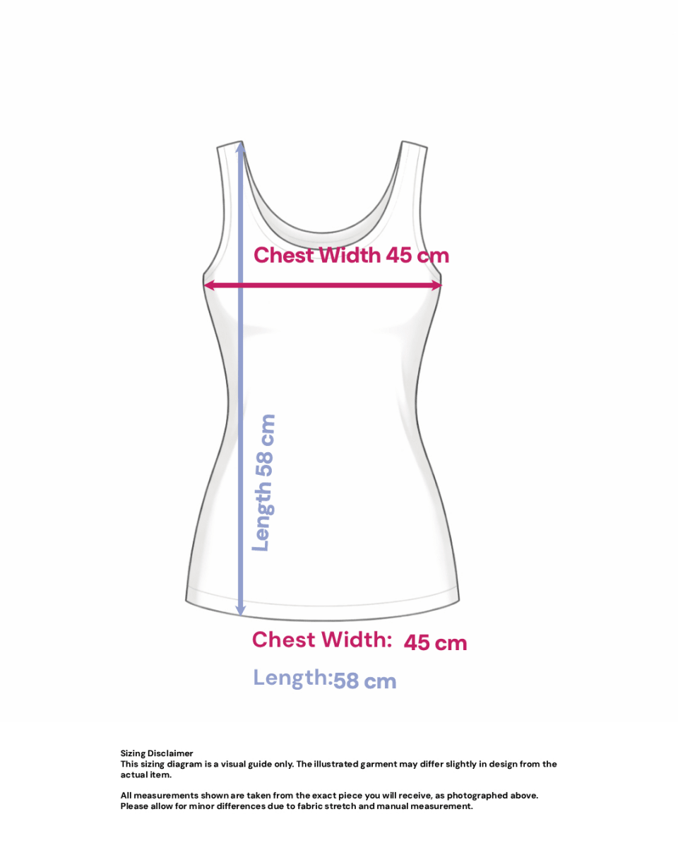 Basic Cami Top in Black- Size: XS — measurements