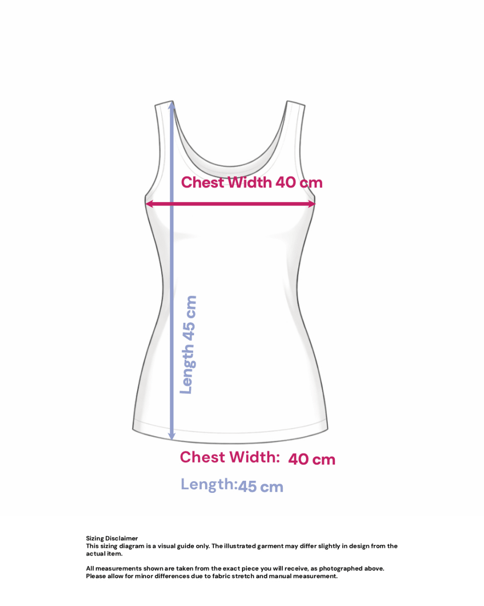 High Neck Elastic Crop Top - Size: M — measurements