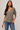 Metallic Pleated Top with Side Tie- Size: M