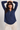 Navy Collared Popover Blouse - Size: L