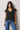 Sheer Beaded Blouse in Black- Size: M