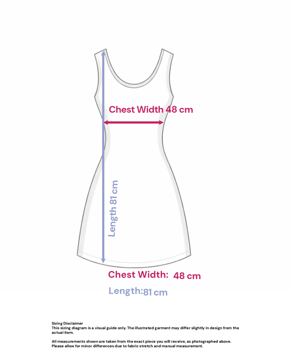 Statement Geometric Dress in Cotton - Size: M — measurements