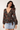 Velvet Wrap Blouse in Black Base- Size: XS