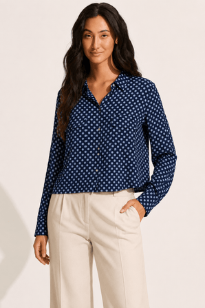Polka Dot Shirt in Viscose - Size: M