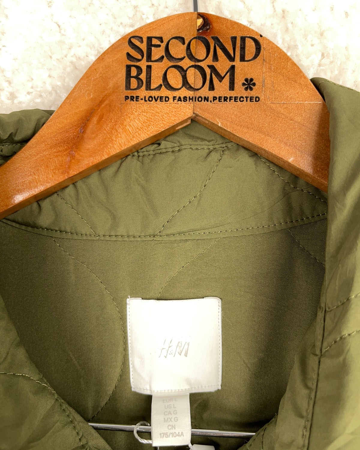 Quilted Vest with Oversized Cowl- Size: S/M — measurements