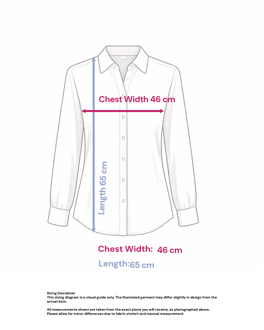 Blue Paisley Shirt in White Base- Size: S — measurements