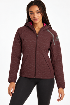 Adidas Z.N.E. Running Jacket in Night Red- Size: XXS