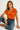 Vibrant Tropical Print Top in Bright Red Base - Size: XXL