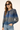 Shimmery Animal Print Blouse- Size: M