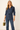 Casual Denim Look Tunic Shirt in Deep Indigo _Size:  S