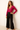 Cotton Fuchsia Pink Top with Beaded Neckline- Size: M