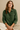 Linen Over Shirt in Olive Green - Size: L