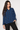 Geometric Patterned Blouse in Royal Blue- Size: M/L
