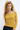 Rib Knit Off the Shoulder Sweater in Mustard Yellow- Size: M