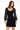 Fitted Mini Dress with Sheer Statement Sleeves- Size: S
