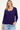 Wide Scoop Neck Sweater in Deep Purple- Size: XXL