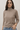 Viscose Turtleneck Sweater in Beige Tone-Size: S