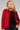 Deep Red Jacket in Structured Cut- Size: M/L