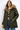Hooded Parka Jacket in Khaki - Size: S/M