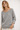 Off Shoulder Grey Knitted Sweater-Size: M