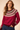 100% Wool Vintage Sweater in Fuchsia and Burgundy- Size: XL