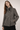 Wool Blend Oversized Pea Coat in Black and Grey- Size: M